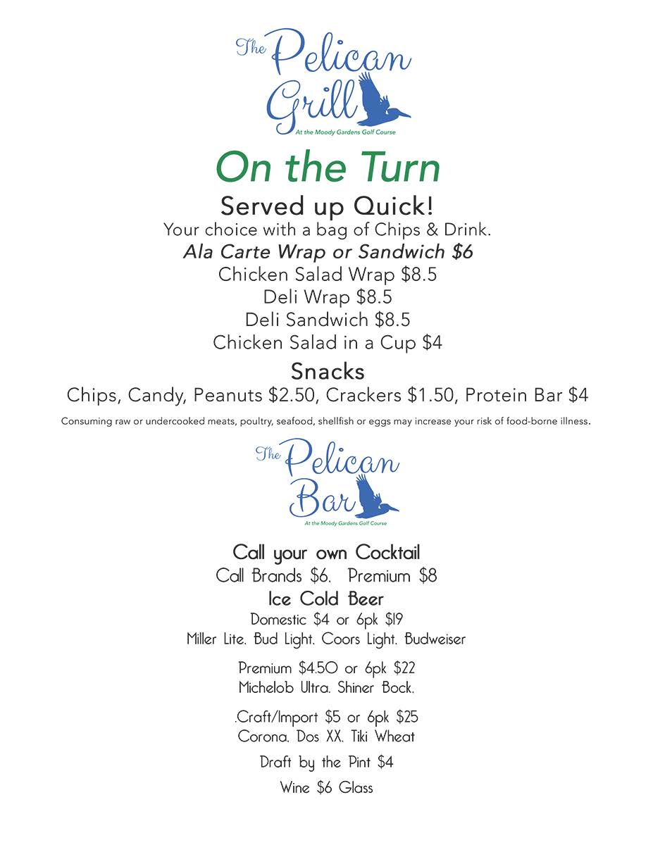 The Pelican Grille Moody Gardens Golf Course